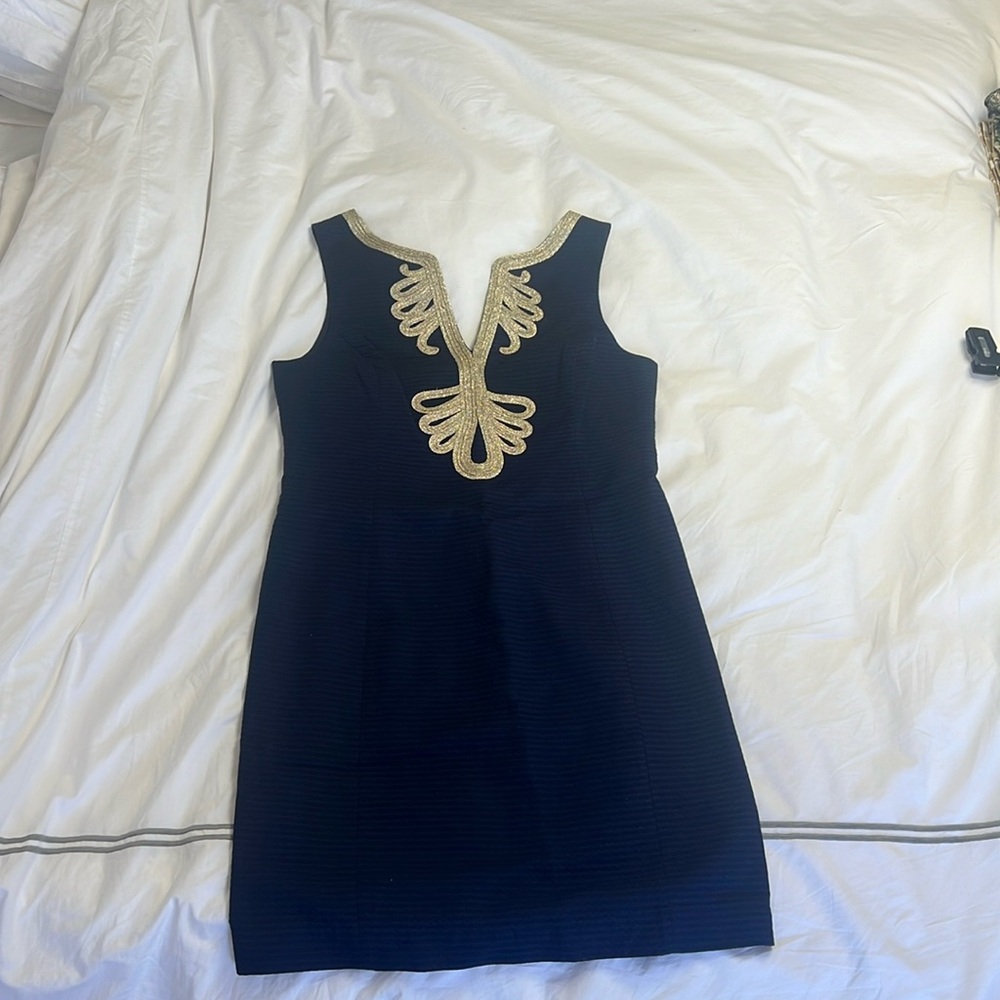 Lilly Pulitzer Women’s Shift Dress, Size 10, Navy Blue